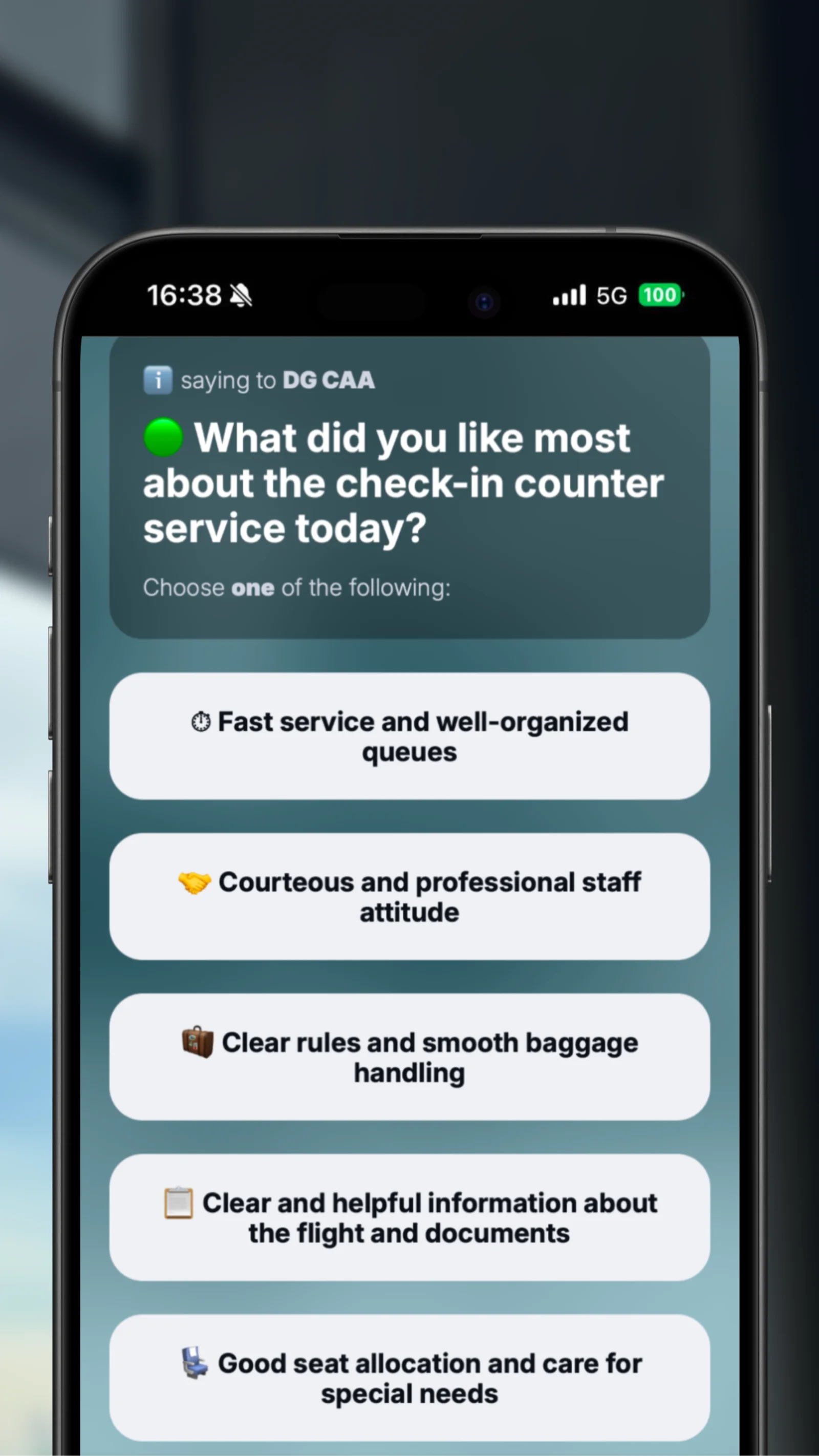 Selecting a positive driver for check-in counters